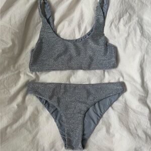 Guizio Silver Metallic Bikini